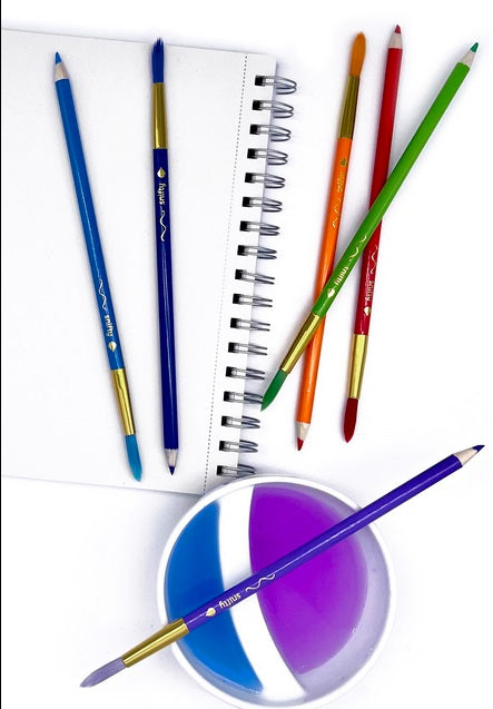 Colorbrush Pastel Watercolor Pencil & Paintbrush Set