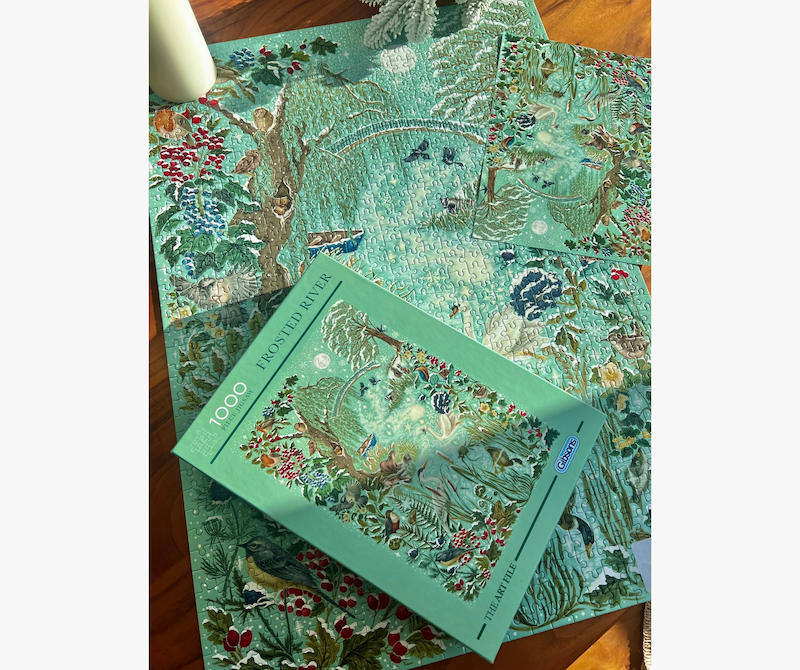 The Art File: Frosted River 1000 Pc Puzzle
