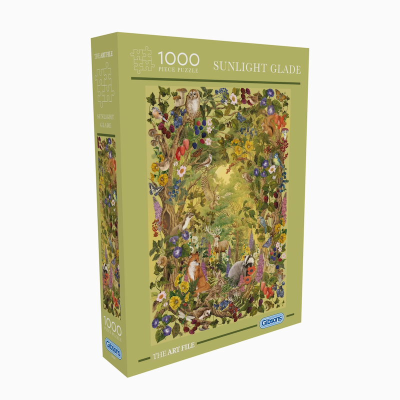 The Art File: Sunlight Glade Forest Animal 1000 Pc Puzzle