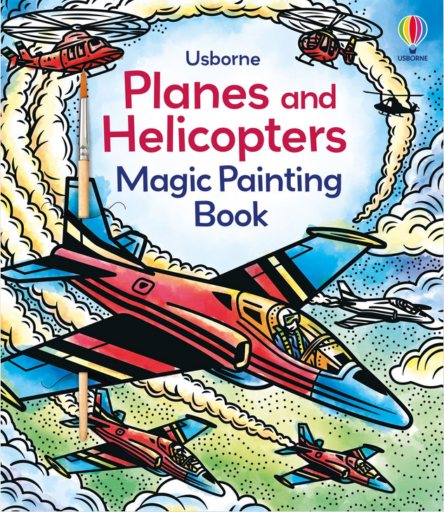 Planes & Helicopters Magic Painting Book