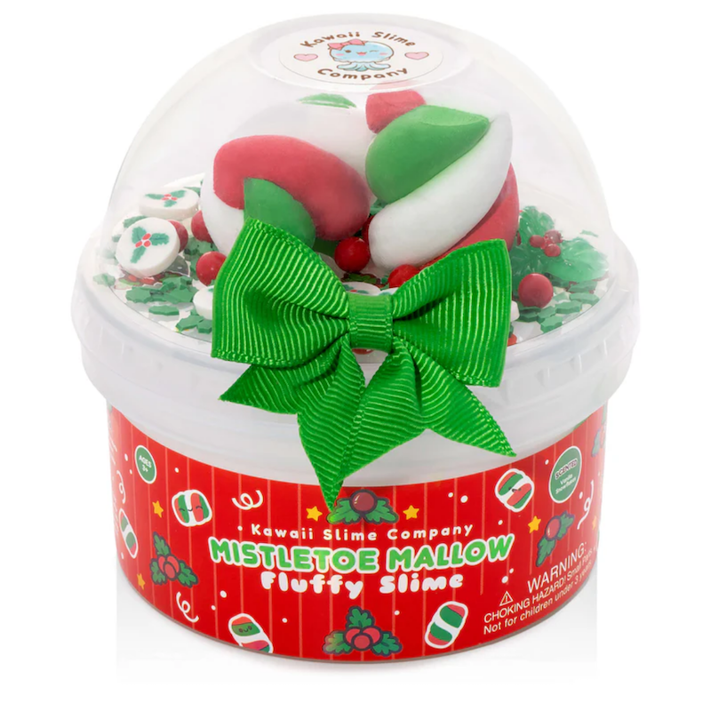 Mistletow Mallow Fluffy Dome Slime