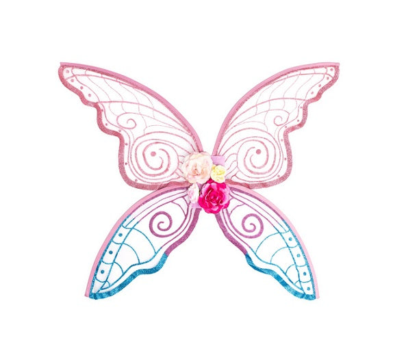 Pink & Blue Fairy Blossom Wings
