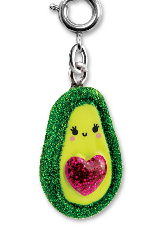 Glitter Avocado Charm