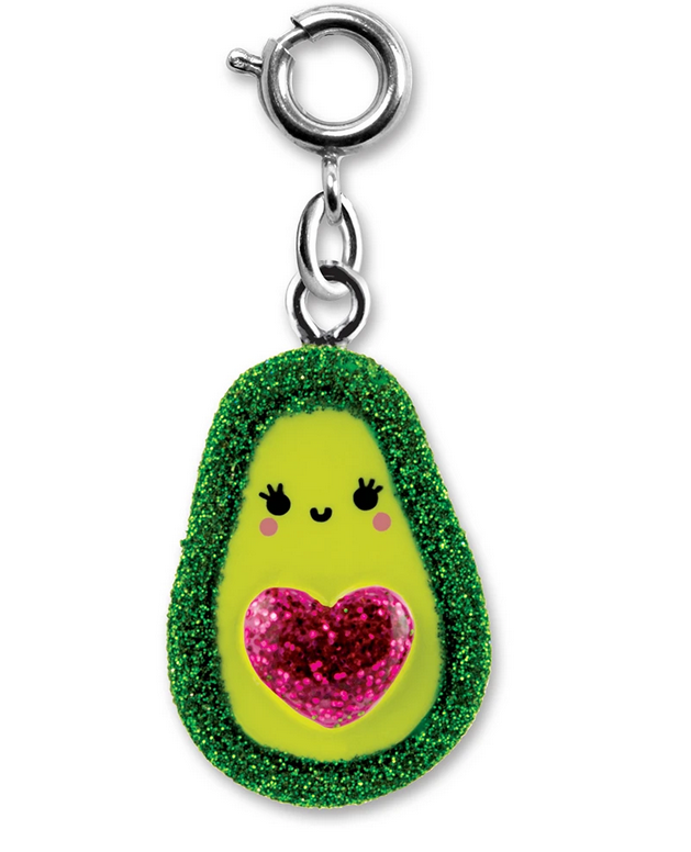 Glitter Avocado Charm