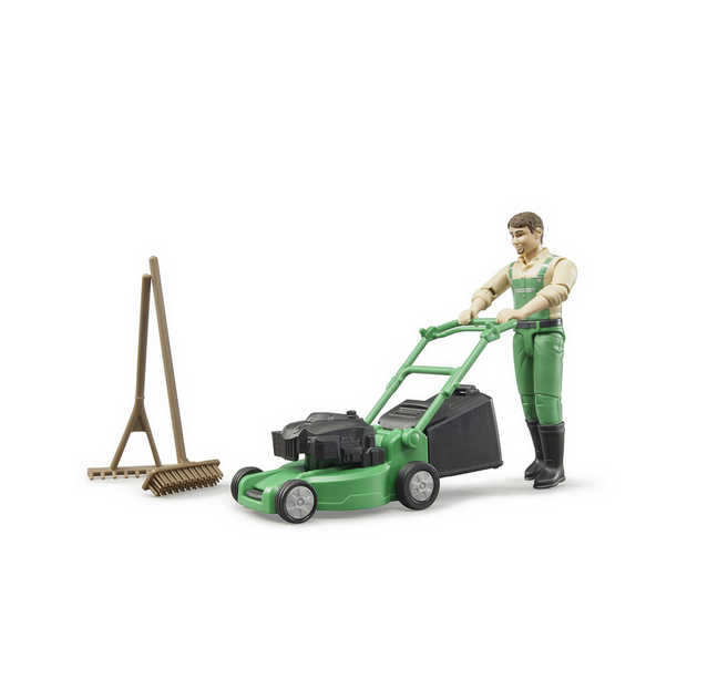 Bworld Gardener with Lawnmower and Equipment