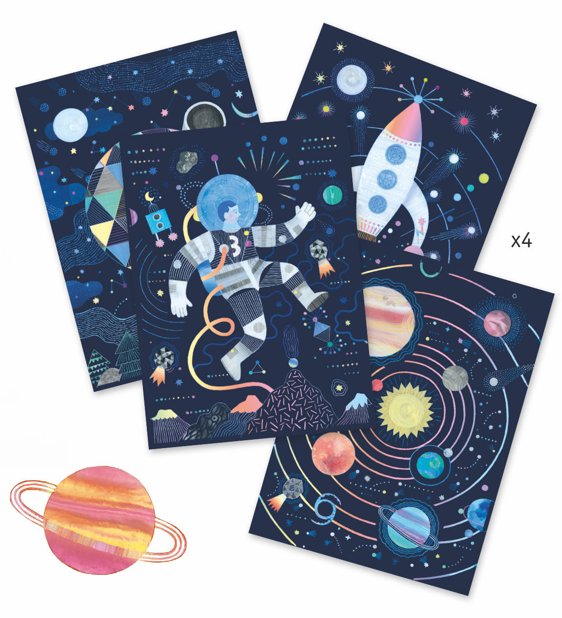 Cosmic Mission Scratch Art Kit