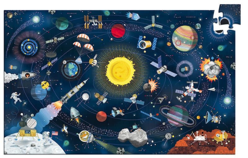 Djeco Space 200pc Observation Jigsaw Puzzle + Poster + Booklet — Busy Bee  Toys