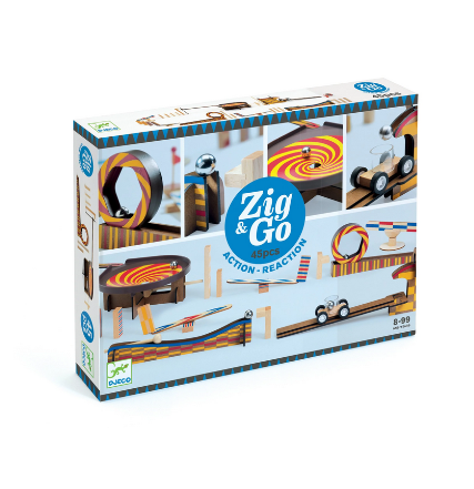 Zig & Go 45pc Wroom Chain Reaction Construction Set