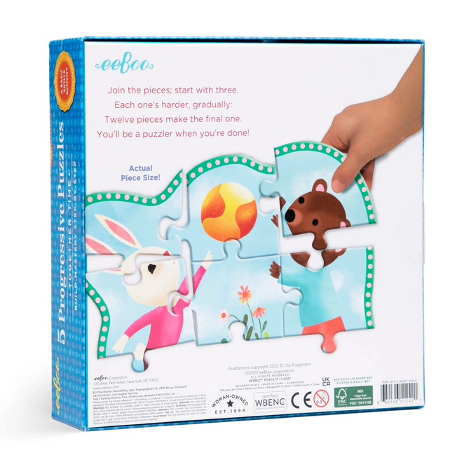 eeBoo Together Time 5 Progressive Puzzles Doylestown PA — Busy Bee Toys