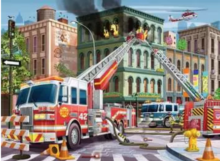 Fire Truck Rescue 100pc Puzzle