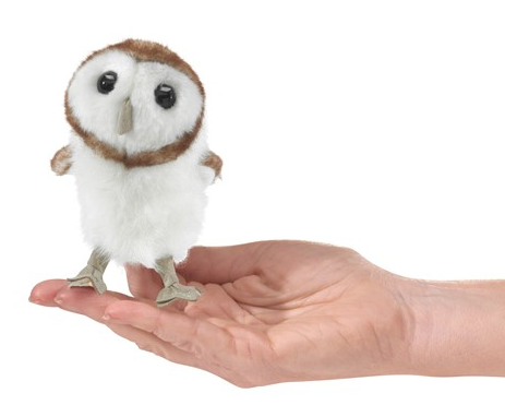 Mini Barn Owl Finger Puppet