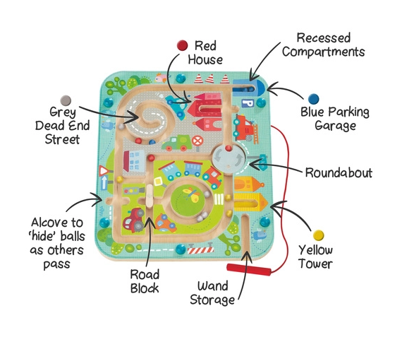Magnetic Game Town Maze