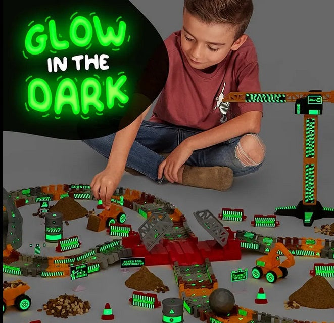 Construktor Glow In The Dark Construction Track Set