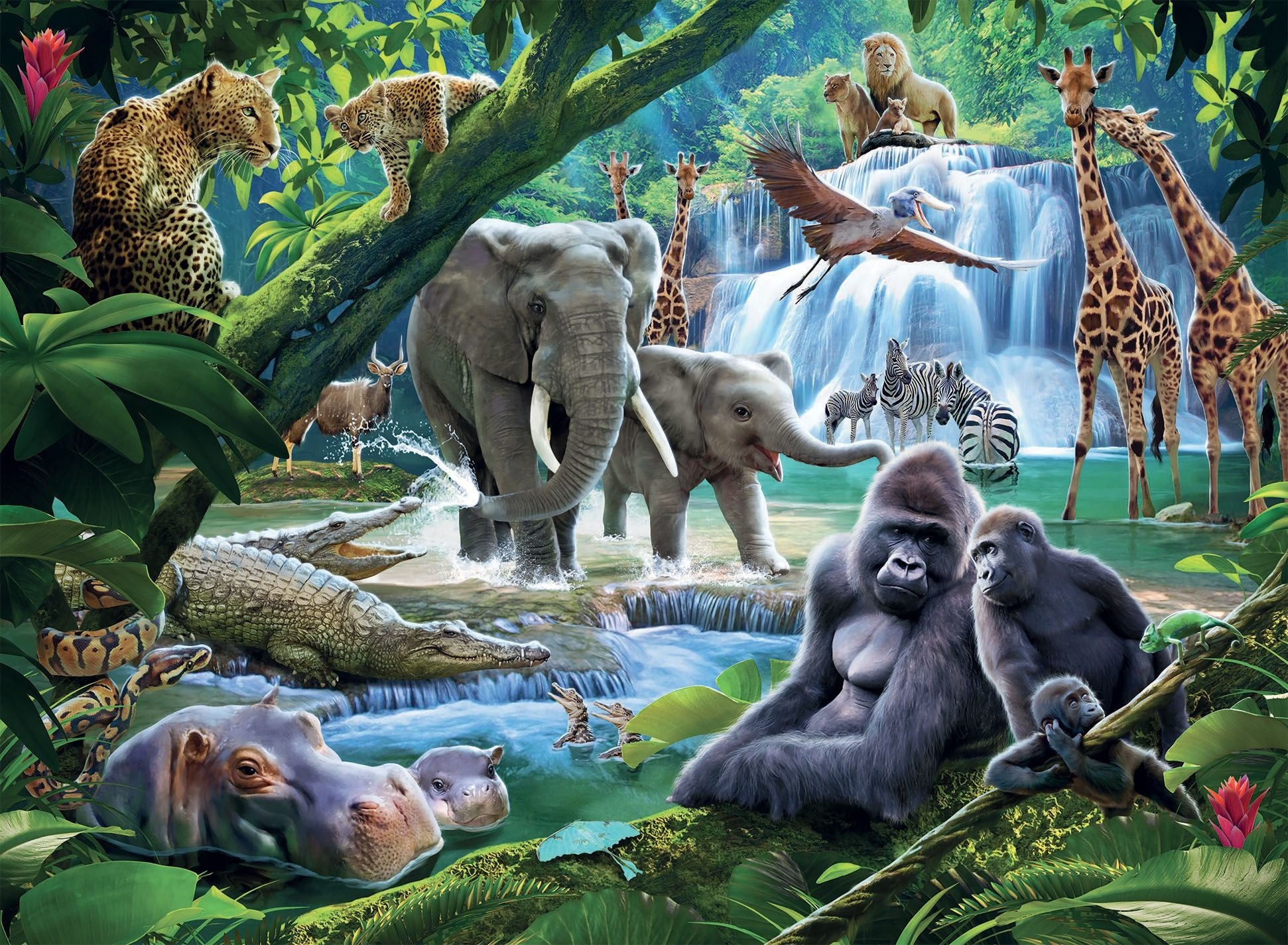 Jungle Animals 100 pc Puzzle