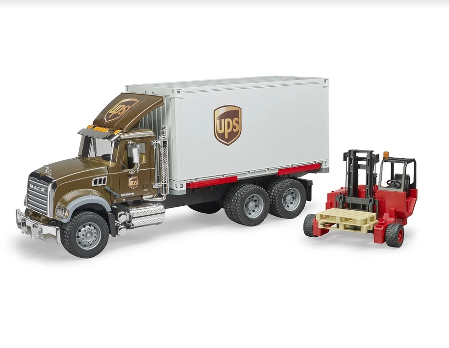 MACK Granite UPS Logistcs Truck with Forklift