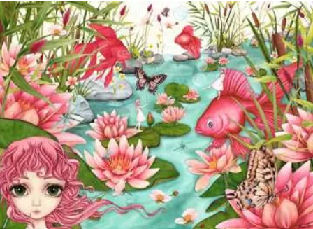 Minu's Pond Daydreams 500 pc Puzzle