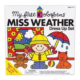 Miss Weather Colorforms Dress Up Set