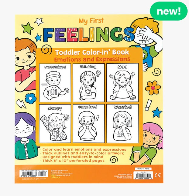 My First Feelings Toddler Color-in Book