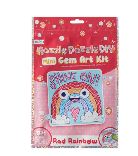 Rad Rainbow Razzle Dazzle DIY Mini Gem Art Kit