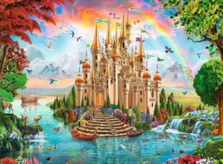 Rainbow Castle 100 pc Puzzle