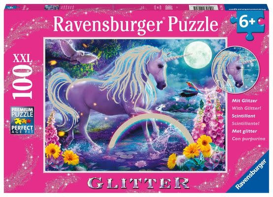Glitter Unicorn 100 pc Puzzle