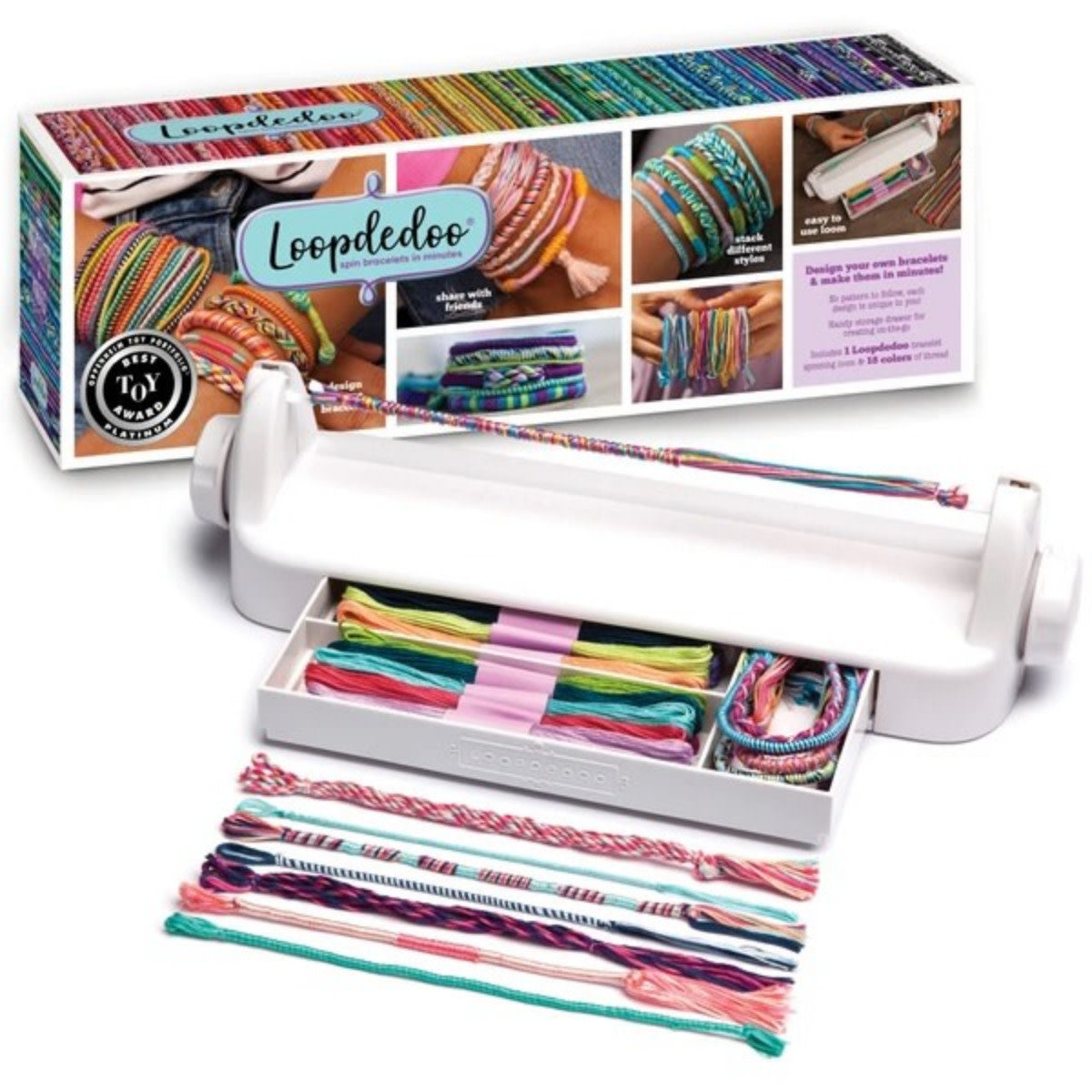 ENDLESS LOOM™, Beading Loom, Wrap bracelet, Portable Travel Size, Easy to  Assemble, Travel Roll up Case