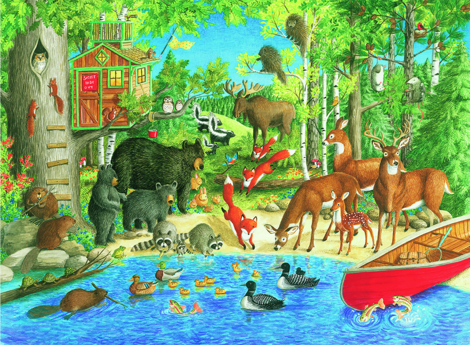 Woodland Friends 200 pc Puzzle