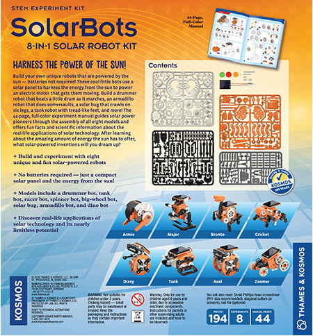 SolarBots: 8-in-1 Solar Robot Kit