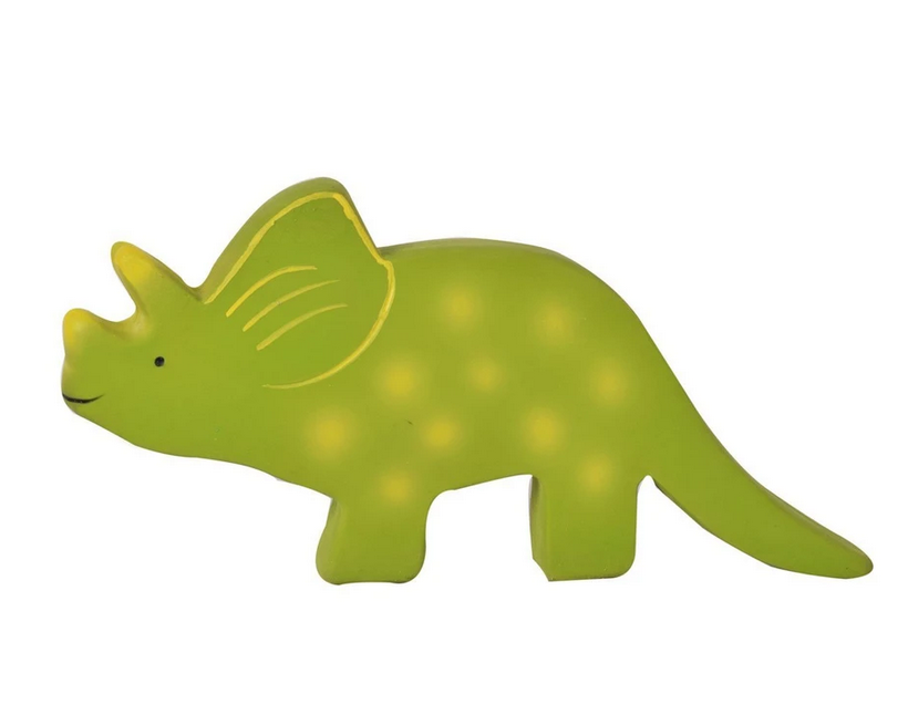 Baby Triceratops Organic Natural Rubber Toy