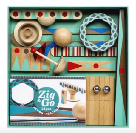 Zig & Go Roll - 28pc Chain Reaction Construction Set