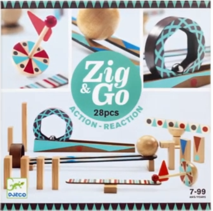 Zig & Go Roll - 28pc Chain Reaction Construction Set
