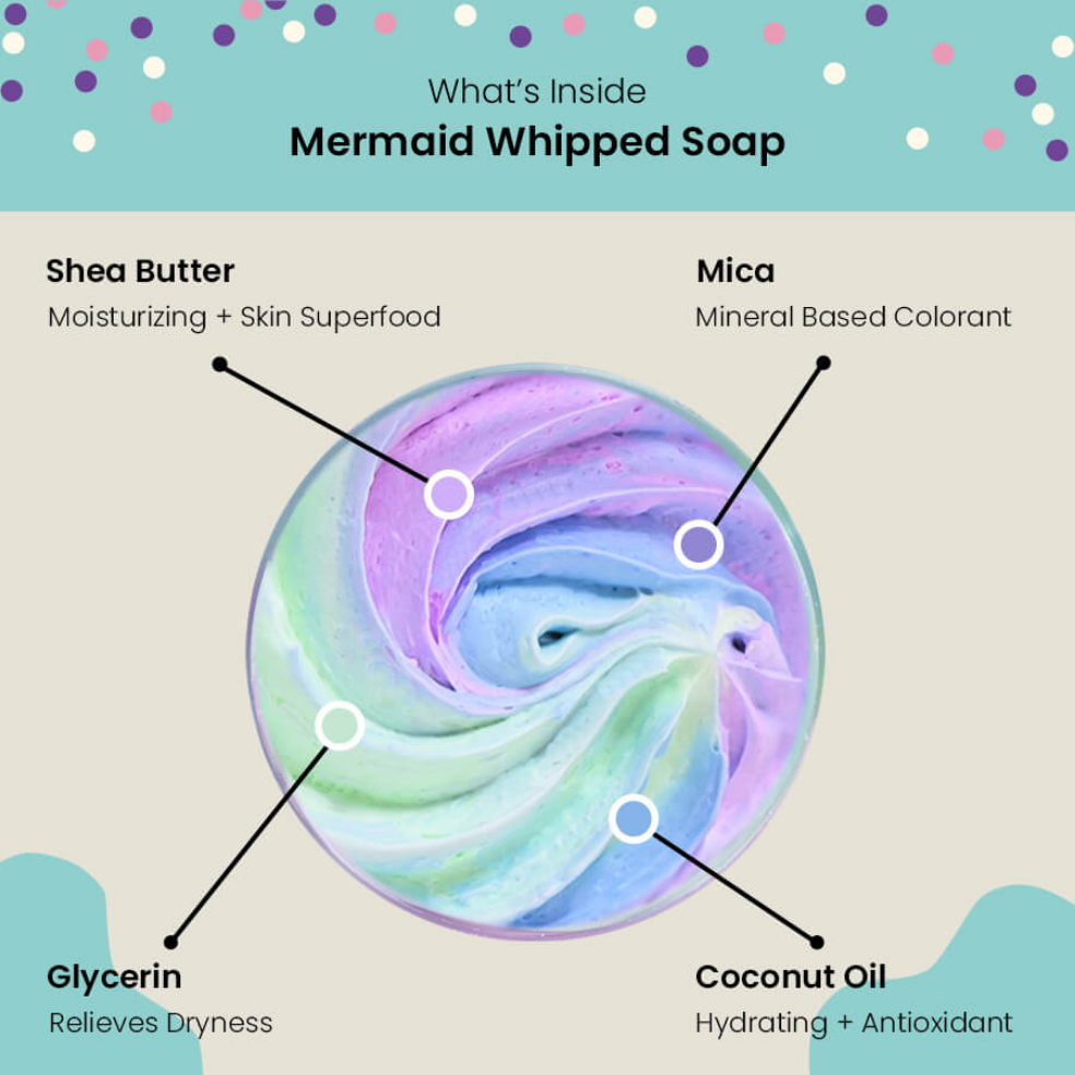 Mermaid Whipped Soap - 4oz